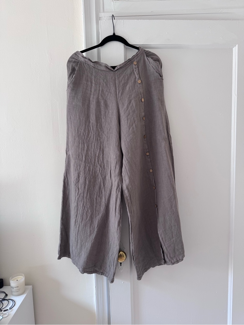 Boutique I Love Linen Wide-Leg Linen Pants
